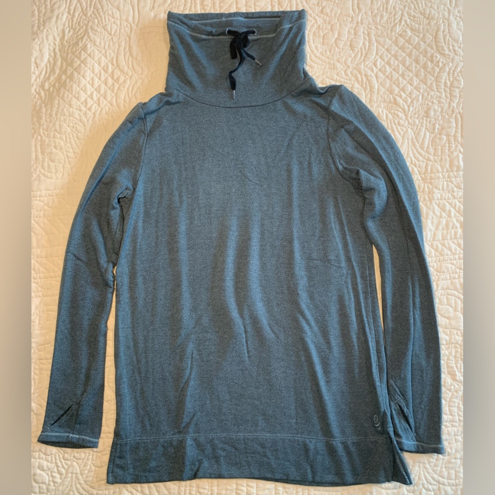 Cuddl Duds Navy Celestial High Neck Sweatshirt